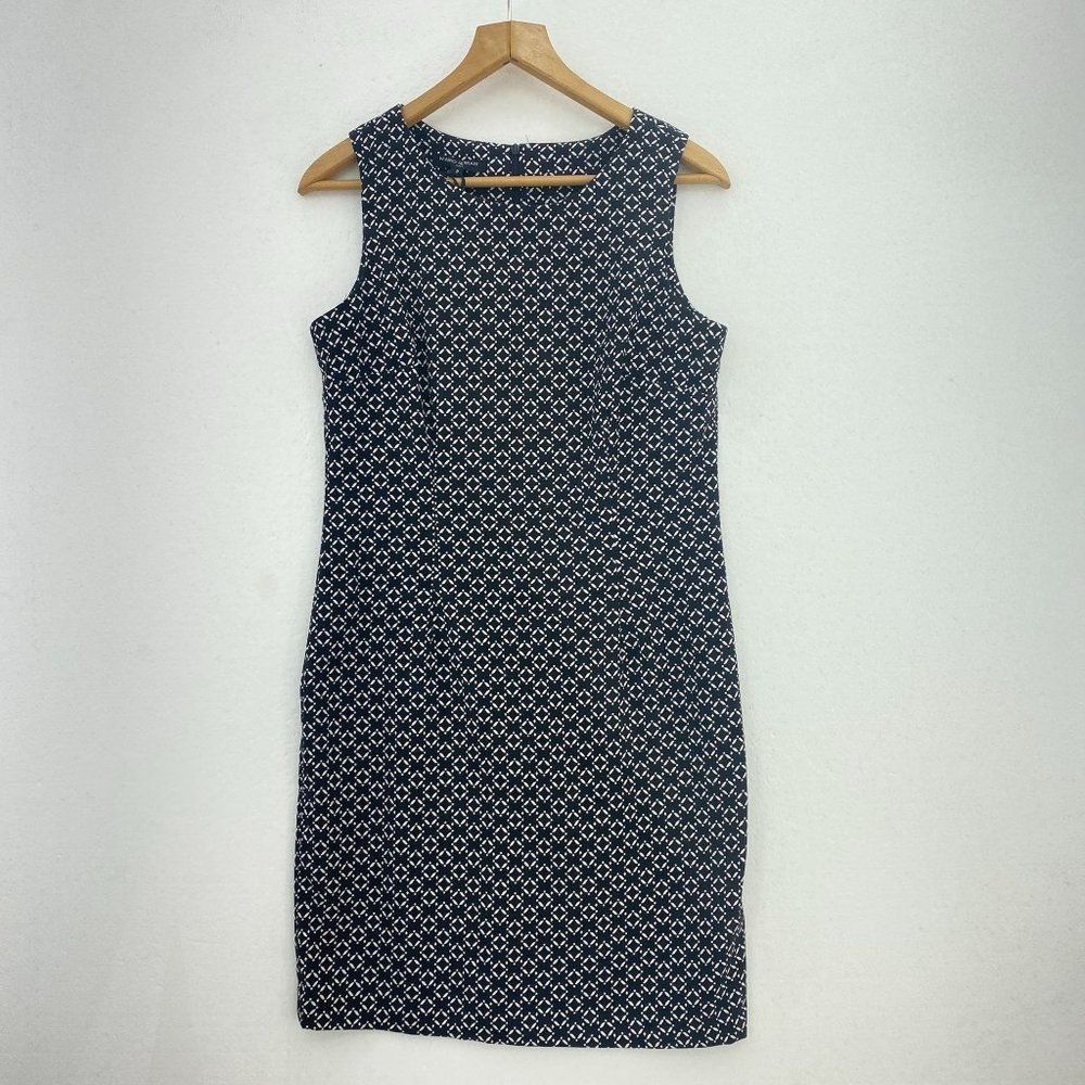 MARIO SERRANI ITALY NWT Black and White Sleeveless Pencil Dress